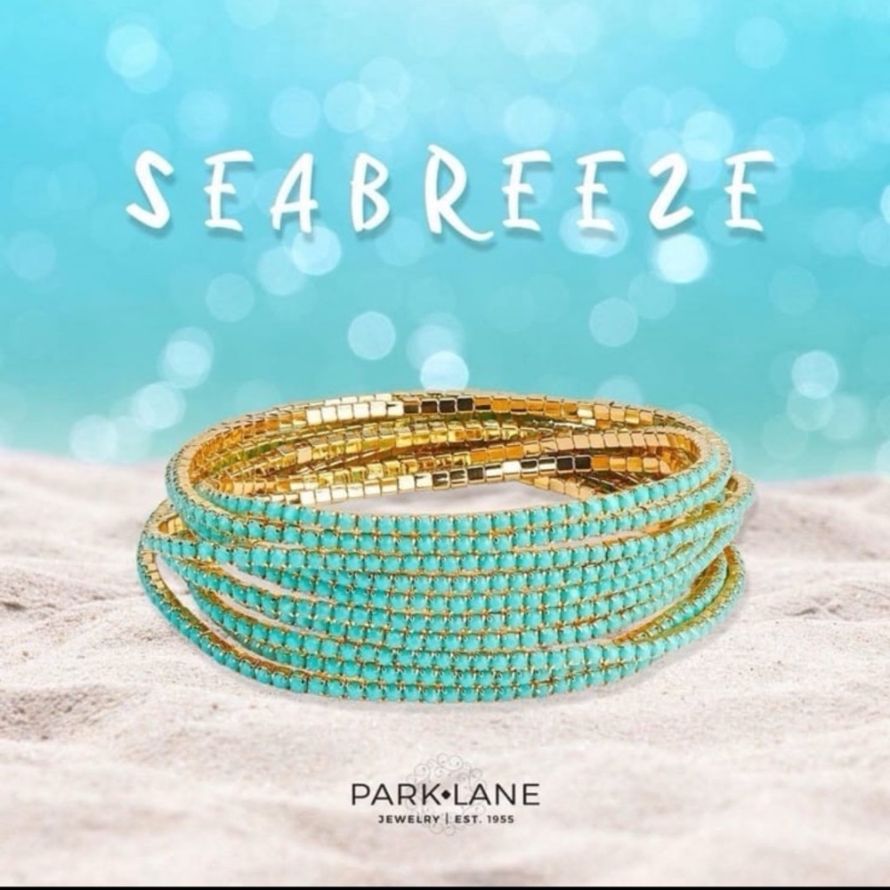 Park Lane Seabreeze Turquoise and Gold Bracelet Exclusive Sparkle Box Collection